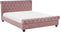 Beliani AVALLON - Waterbed - Roze - Fluweel