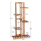 Coast 5-Laags Bloemenrek - Vrijstaand Plantenrek - Dennenhout - Bruin - 50 x 21 x 103 cm