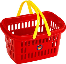 Klein Toys winkelmandje - 26,5x17,5x14 cm - hoogwaardig kunststof - rood geel
