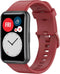 iMoshion Bandje Geschikt voor Huawei Watch Fit - iMoshion Siliconen band gekleurde gesp met installatiehulp - Rood