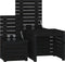 vidaXL - 3-delige - Tuinboxset - massief - grenenhout - zwart