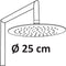 Differnz Thermoline - Doucheset - Regendouche Ø 25 cm en Handdouche Ø 12 cm - Mat Zwart