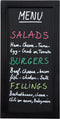 Wandkrijtbord Woody - 20x40 - zwart