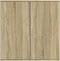 vidaXL - Dressoir - 79x38x80 - cm - bewerkt - hout - sonoma - eikenkleurig
