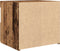 vidaXL - Nachtkastje - met - LED-verlichting - Oud - Hout - 50x40x45 - cm