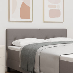 vidaXL - Hoofdbord - Taupe - met - Knopen, - 140 - cm