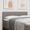 vidaXL - Hoofdbord - Taupe - met - Knopen, - 140 - cm