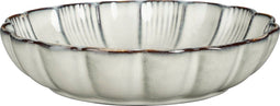 Mica Decorations Corfu - Schaal - H5 x Ø18,5 cm - Keramiek - Grijs