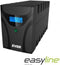 Ever EASYLINE 1200 AVR USB - UPS 1,2 kVA 600 W - Sinus - Zwart