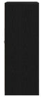 vidaXL - Dressoir - met - LED-verlichting - Zwart - Eiken - 60,5x37x100 - cm