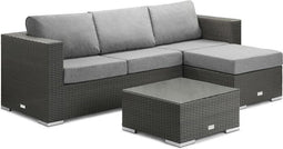 Feel Home - Alu Wicker Corner loungeset - Messina I