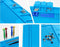 Velleman Silicone soldeermat - Hittebestendig tot 500 °C - 10 opbergvakken - 450 x 300 mm - Blauw