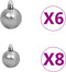 vidaXL - Kunstkerstboom - met - verlichting - en - kerstballen - 90 - cm - groen