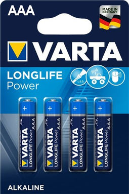 Varta Longlife Power AAA - Batterijen - Krachtige prestaties - Opbergbox