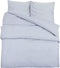 vidaXL - Dekbedovertrekset - 155x220 - cm - katoen - grijs