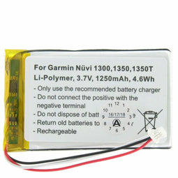 Batterij geschikt voor Garmin Nuvi 1300, 1350, 1350T, 1370, 1370T