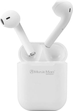 MusicMan Draadloze stereo in-ear koptelefoon wit