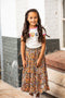 B. Nosy Kids Meisjes T-shirt - Maat 104 - Met volant - Multicolour artwork
