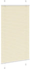 vidaXL - Plissé - rolgordijn - 80x150 - cm - stofbreedte - 79,4 - cm - polyester - crème