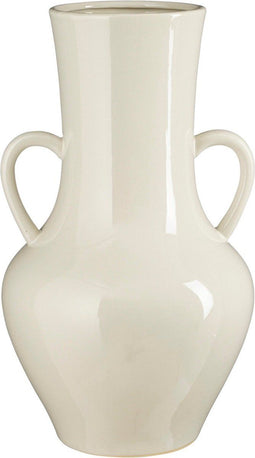 Mica Decorations Vaas Marian - 26x26x45 cm - Keramiek - Gebroken Wit