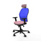 Piqueras y Crespo 2D036N2 - Bureaustoel - Verstelbare hoogte hoofdsteun armleuning ademend - Roze
