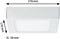 Paulmann Lunar - LED-paneel 170x170mm 11W 760lm 3000K Wit mat