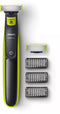 Philips OneBlade QP2520/30 - Trimmer en scheerapparaat - 3 opzetbare stoppelkammen - Limoengroen (3 stuks)