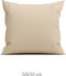Zohome Kussensloop Satinado - Kussenhoes van 50x50 cm - Set van 2 stuks - 100% Katoen-Satijn - Beige