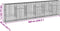 vidaXL - Schanskorf - 600x50x150 - cm - gegalvaniseerd - ijzer - zilverkleurig