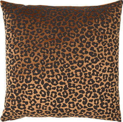 Dutch Decor SURI - Sierkussen met dierenprint 45x45 cm Tobacco Brown - bruin - Inclusief binnenkussen