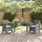 vidaXL - Tuinmeubelen - met - Kussens - 2 - stuks - Lichtgrijs - Poly - Rattan