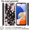 iMoshion Hoesje Geschikt voor Samsung Galaxy A14 (5G) / A14 (4G) Hoesje Siliconen - iMoshion Design hoesje - Roze / Cherry Blossom