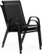 Tuinstoelen - zwart - 90.5 x 72 x 55 cm - weerbestendig