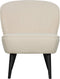 WOOOD Sara Fauteuil - Boucle - Creme - 71x59x70