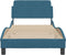 vidaXL - Bedframe - met - hoofdbord - fluweel - blauw - 80x200 - cm