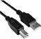 Nanocable 10.01.0103-BK - USB A-B Kabel - 1,8 m Mannelijk/Mannelijk - Zwart