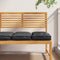 vidaXL - Ligbedkussens - voor - Zit - 2 - stuks - Zwart - 40x40x8 - cm - Oxford - Stof