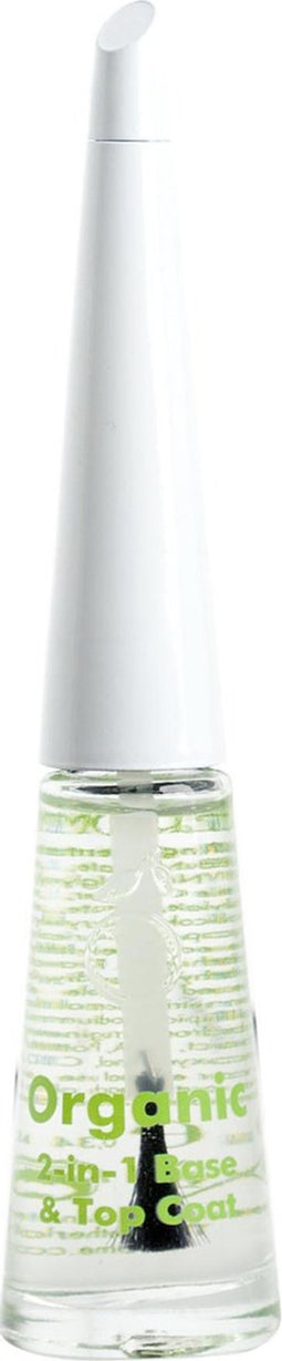 Herome Organic & Pure 2-in-1 Base & Top Coat - Helpt Tegen Verkleurde Nagels - Verzorgend en Beschermend - 10ml