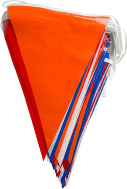Lifetime Vlaggenlijn - Rood, Wit, Blauw & Oranje - 40m - Weerbestendig & Duurzaam