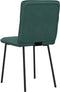 vidaXL - Eetkamerstoelen - 2 - st - fluweel - donkergroen