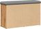 vidaXL - Schoenenbank - 82x32x50 - cm - bewerkt - hout - artisanaal - eikenkleur