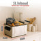 Alpina Frituurpan 5 Liter - Dubbele Friteuse 2000W - Instelbare Temperatuur tot 190 °C - RVS