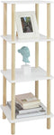 SoBuy Opbergkast - Naturel - Max. 10 kg per plank - 36 x 36 x 106 cm - Wit