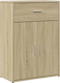 vidaXL - Dressoir - 60x30x84 - cm - bewerkt - hout - sonoma - eikenkleurig