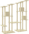 vidaXL - Kattenmeubel - met - sisal - krabpalen - 174 - cm - crèmekleurig