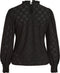 Vila Vikawa - Blouse L/s - Opstaande kraag - Zwart (2022)