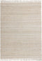 AFRIN - Laagpolig vloerkleed - Lichtbeige - 140 x 200 cm - Katoen