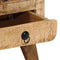 vidaXL - Nachtkastje - 37x32x50 - cm - massief - ruw - mangohout