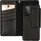 Selencia Hoesje Geschikt voor Samsung Galaxy A52 (4G) / A52s / A52 (5G) Hoesje Met Pasjeshouder - Selencia Surya 2-in-1 Uitneembare Vegan Lederen Bookcase - Zwart