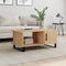 vidaXL - Salontafel - 90x50x40 - cm - bewerkt - hout - sonoma - eikenkleurig